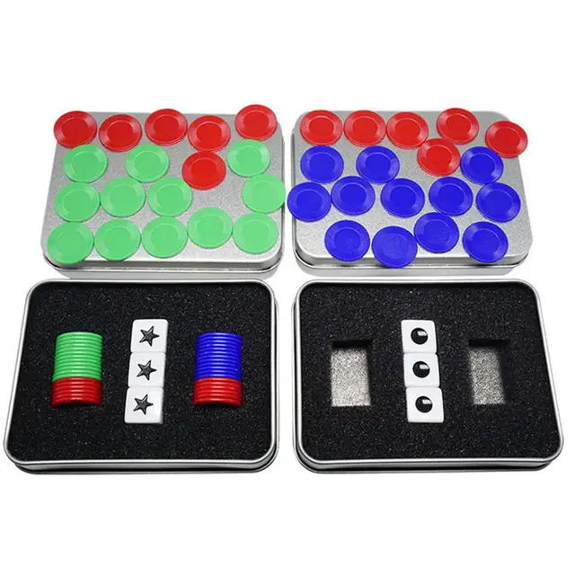 30Pcs/set 1cm Compass Point Red/White Dice Chess Piece For Puzzle Game  Accessory - AliExpress