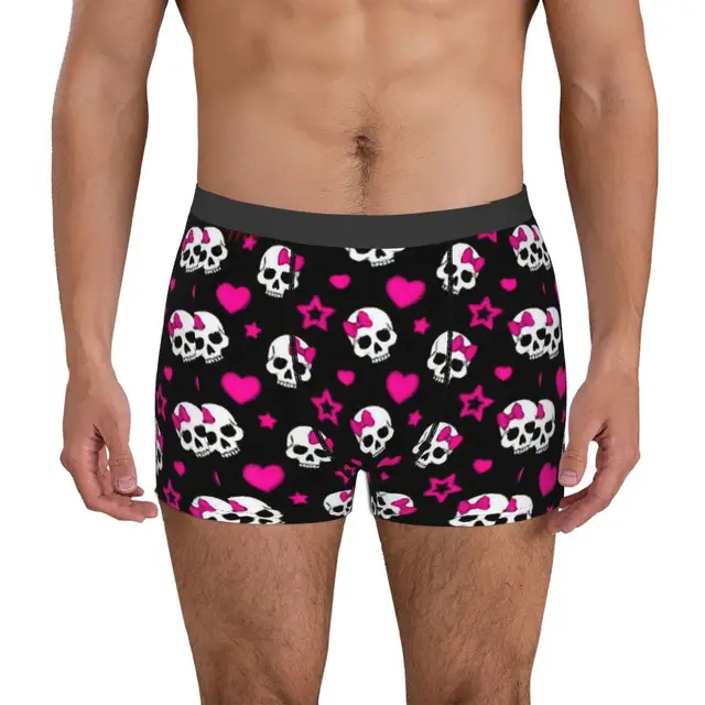 Pink Bat Halloween Goth Mens Boxer Briefs Shorts Boxer Panties Printed Soft  Underwear For Plus Size Males From Aridyane, $10.78