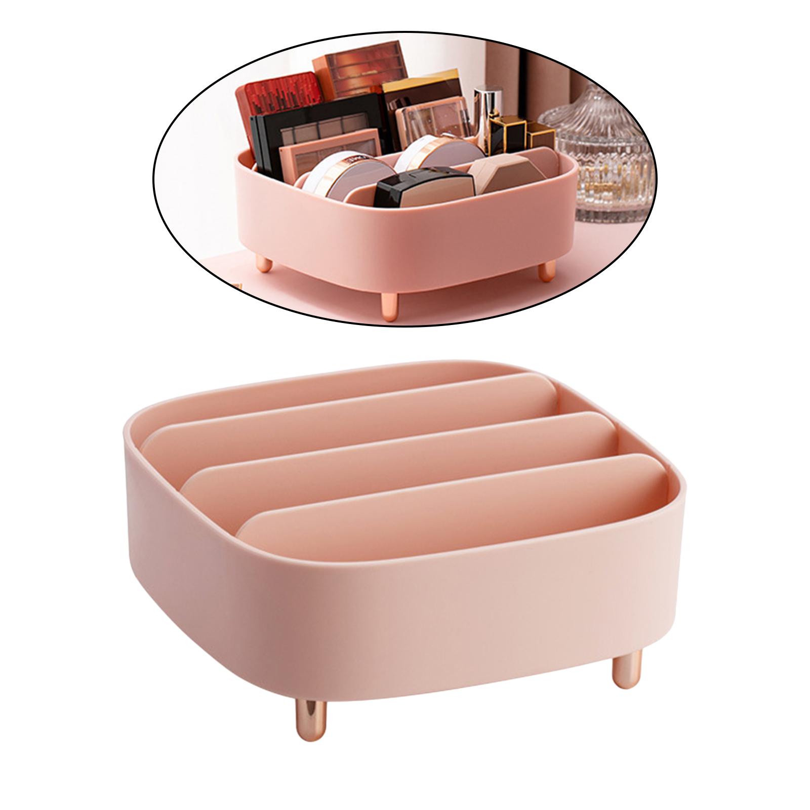 Multiuse Tabletop Makeup Container Drawer Blush Eye Shadow Lipsticks Cosmetic 4-Compartment Holder Dressing Table Tidy