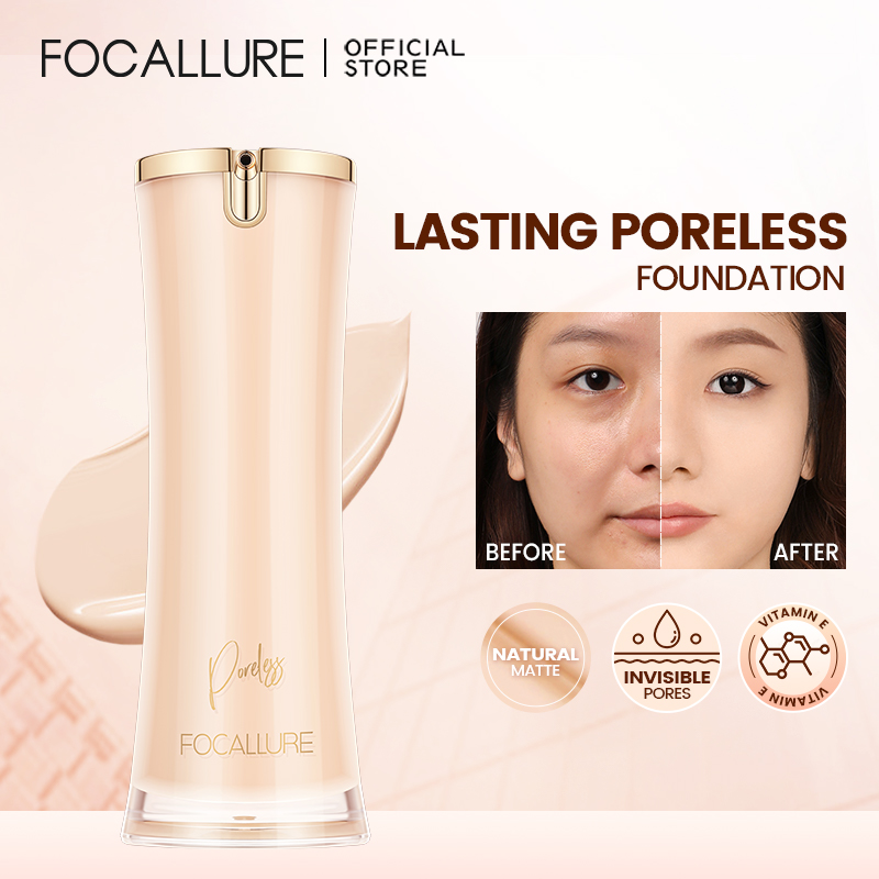 Best of FOCALLURE Liquid Foundation Long-lasting Oil-control High Coverage Poreless Lightweight Concealer Face Base Makeup Cosmetics Reviews & Tips