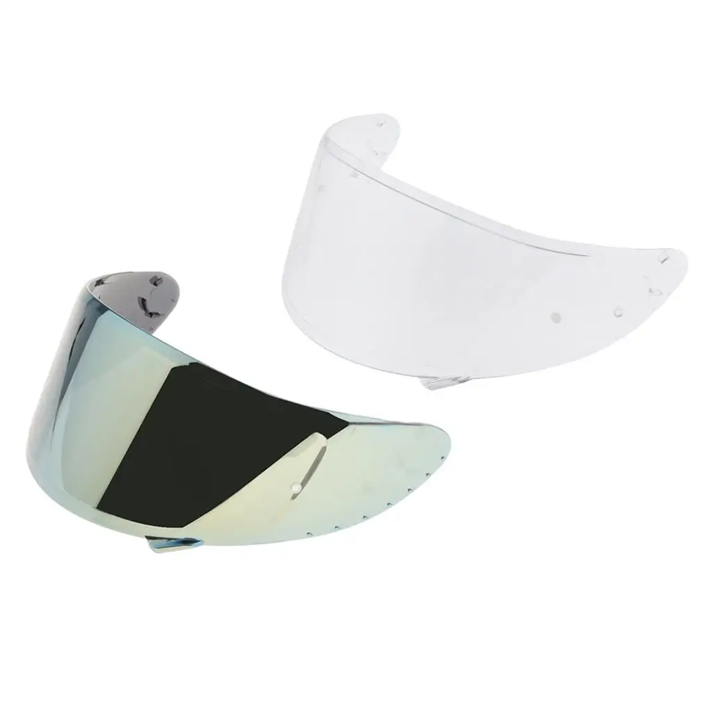 2pcs Motorcycle   Visor for X14  -1200 Face  Clear Golden