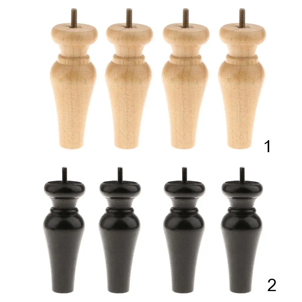 4x Wood Replacement Furniture Legs Stand Feet Sofa/Chair/Settee/Table