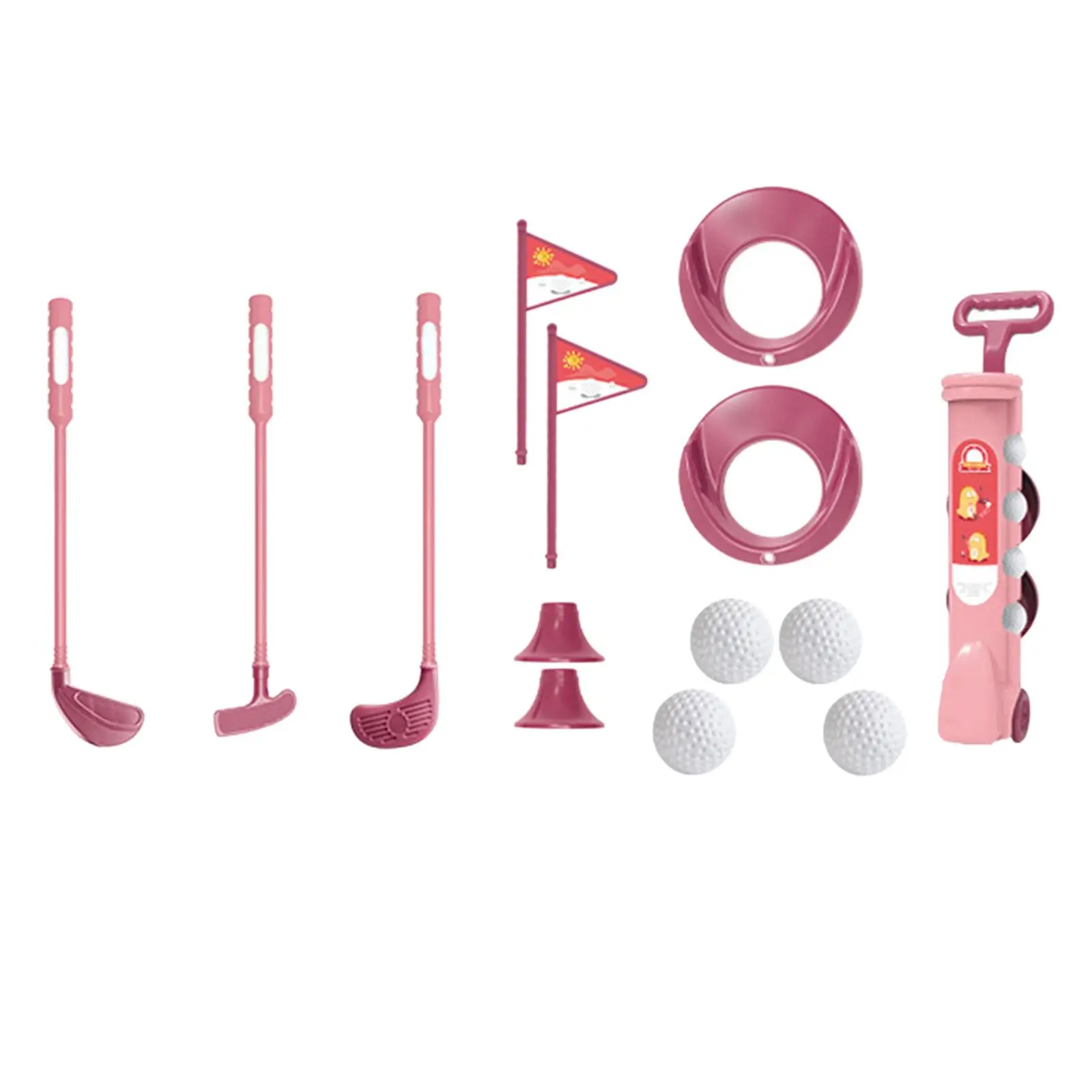 Practicing Kid Golf Practice Game Play Set Outdoors Exercise Toys Funny golf club Set for Indoor Outdoor Lawn Birthday Gift