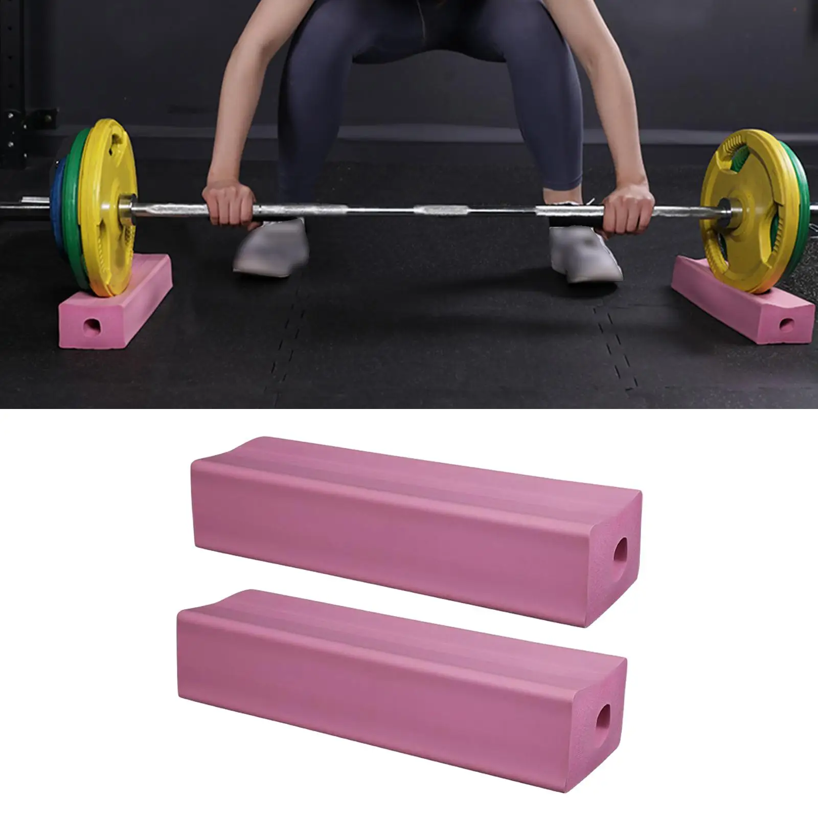 Barbell Crash Pad Thick Reducing Noise Protecting Floor Padded Cushion for Weightlifting Training Barbell Plates Home Office Gym