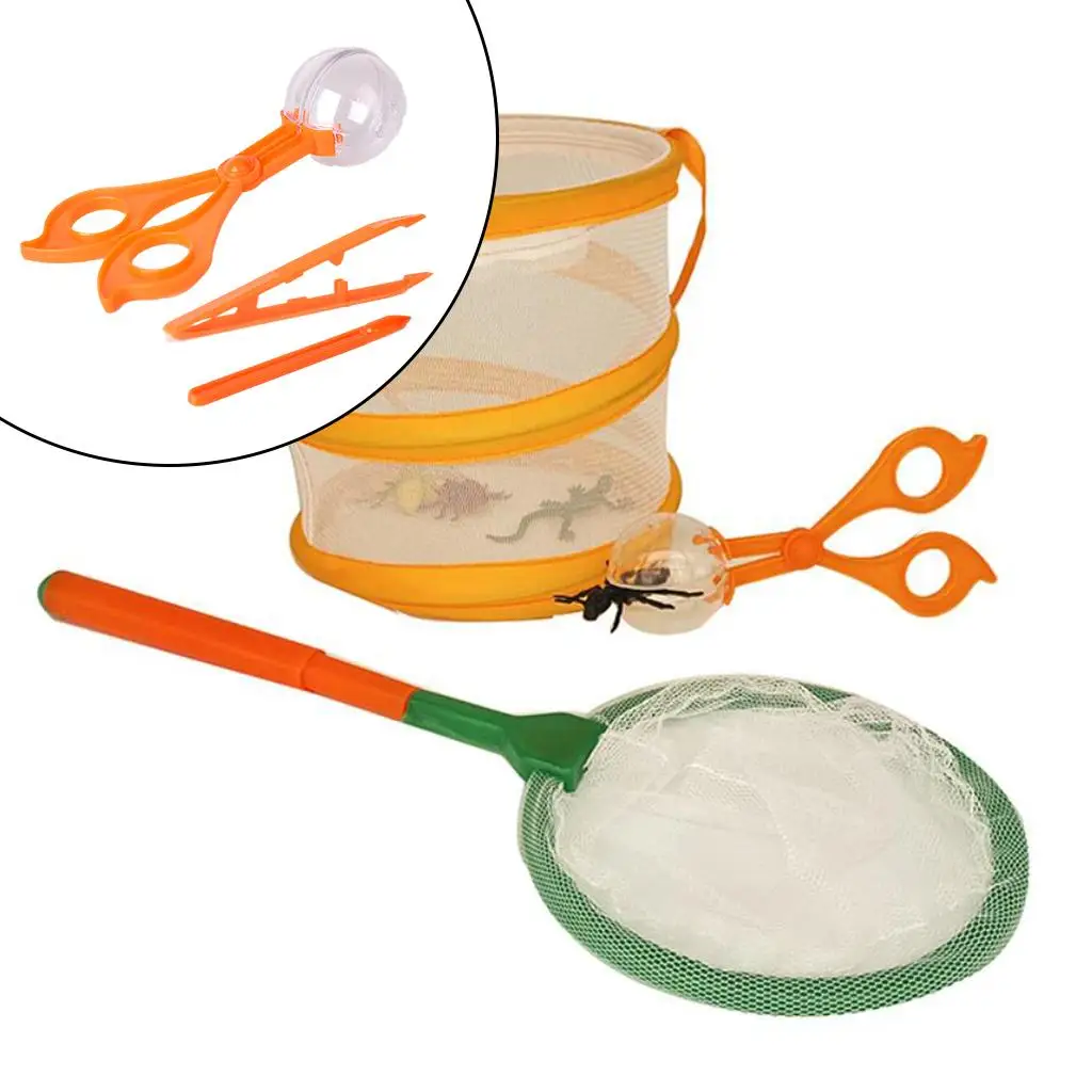 Bug Catching Kit Playset 3 Pcs Bug Catcher Educational for Camping Outdoor Explorer Toddlers Boys and Girls
