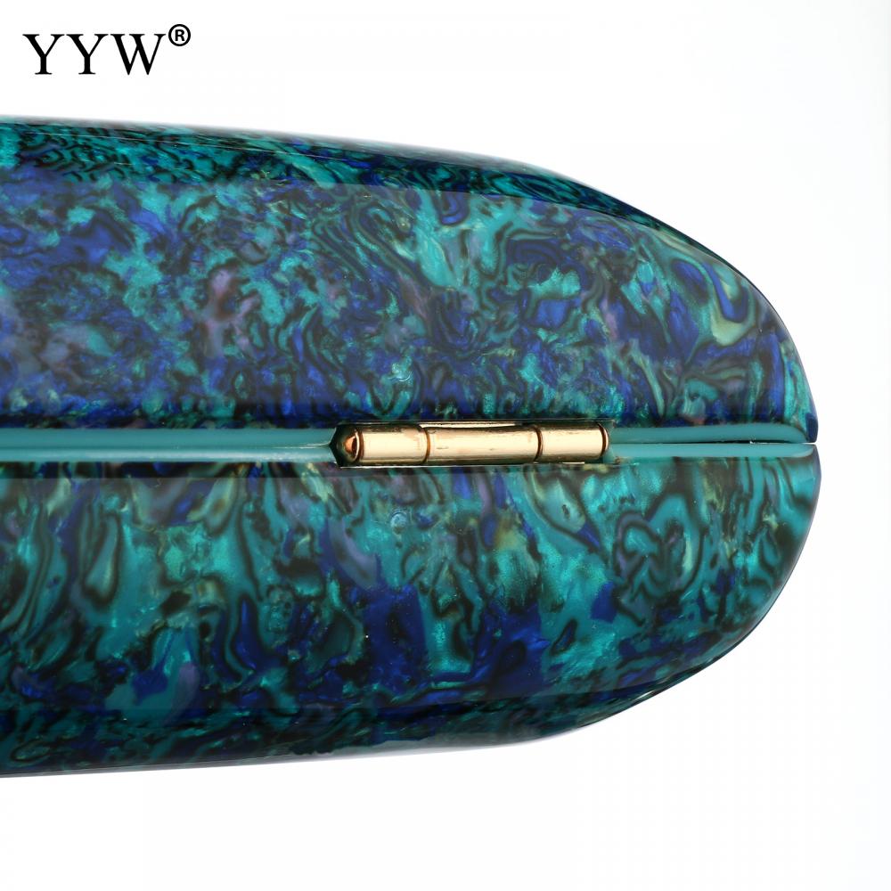 YYW Akryl Kvinnor Vintage Färgglad Marmor Prom Evening Clutch Bag Party Handväska Kvinna Casual Box Clutches Handväska_voghion.com