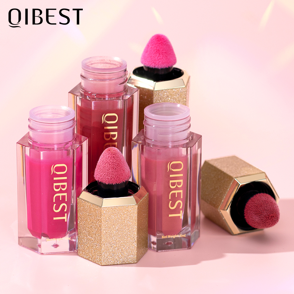 Best of QIBEST Liquid Face Blush Natural Smooth Cheek Rouge Peach Tint Blusher Long Lasting Waterproof Liquid Highlight Contour For Face Reviews & Tips