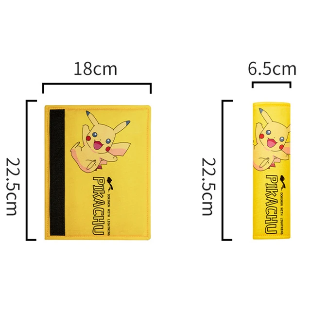 Buy car seat belt covers in Pikachu or Pokemon design