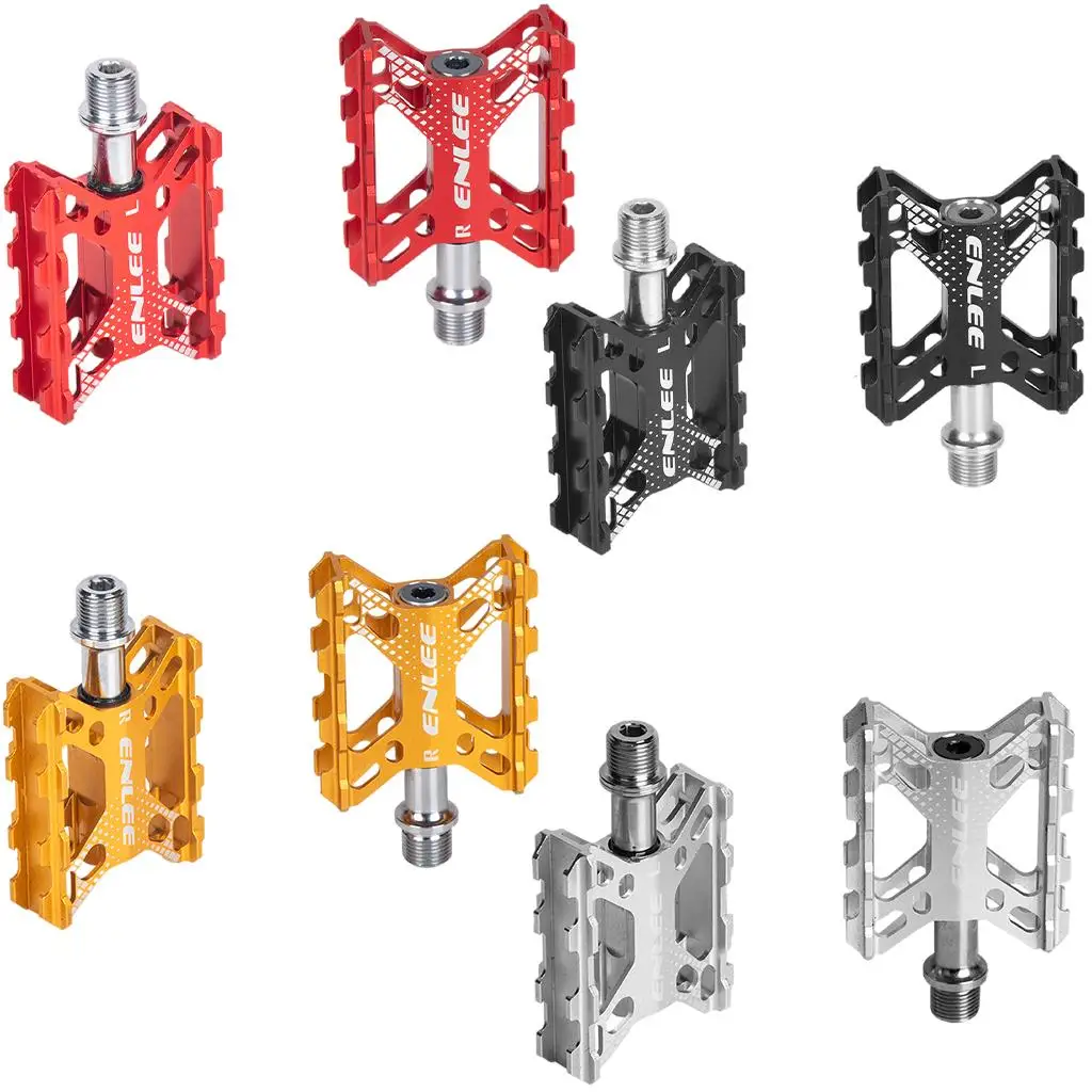 Road Mountain Bike Pedals Aluminum CNC Non-Slip BMX Wide Pedals