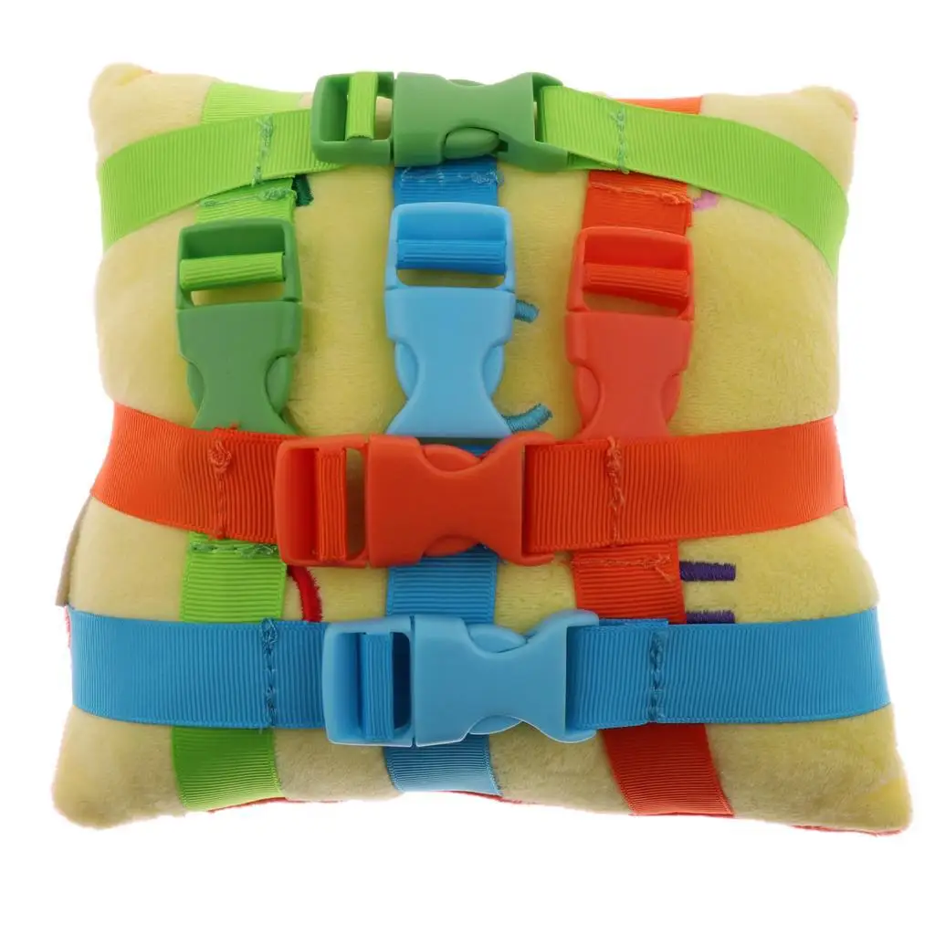 Soft Buckle Pillow - Learn To Dress Baby Basic Life Skill Educational Toys