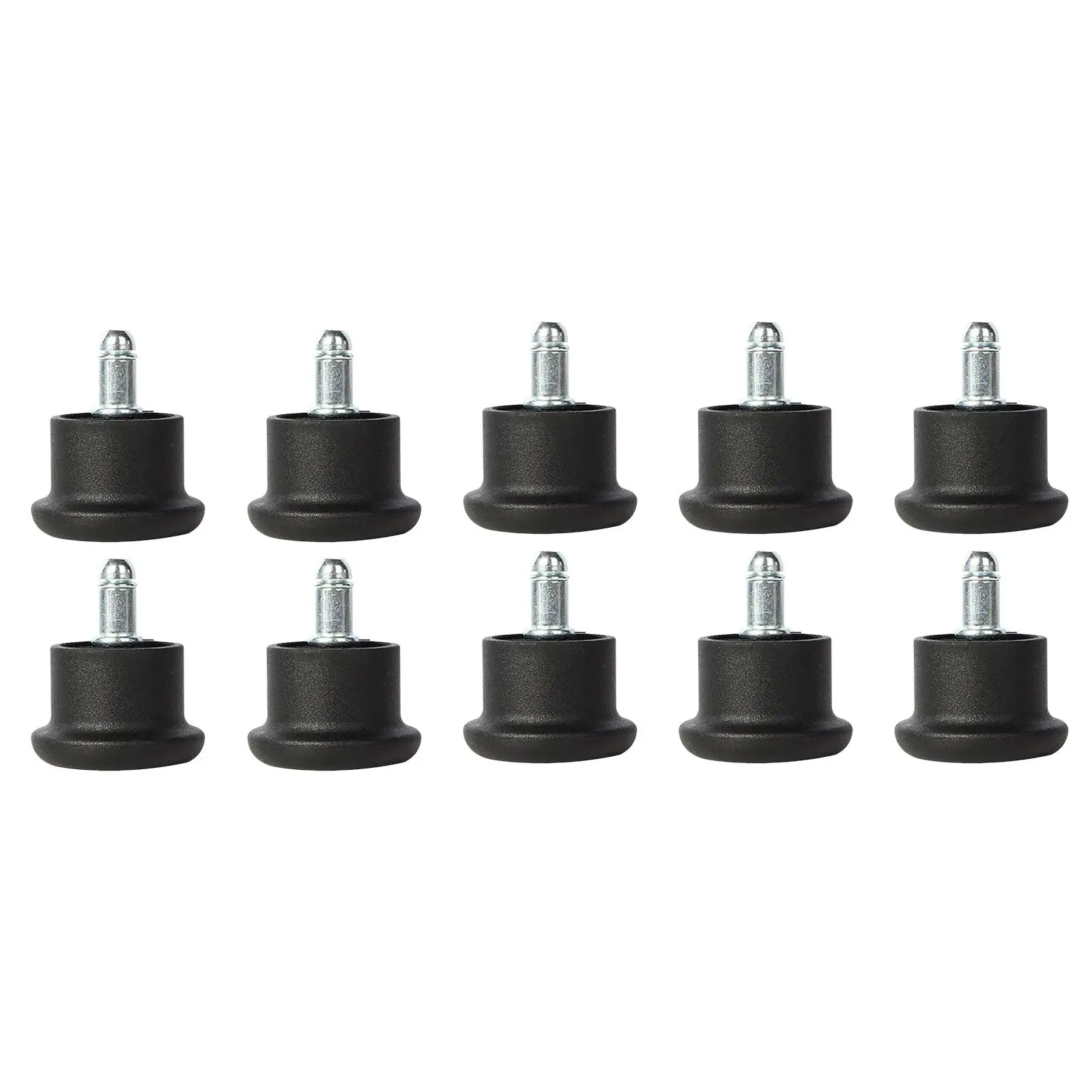 10Pcs Fixed Stationary Caster for Office Chair Stool Glides Stationary Feet Pads Low Profile Bell Glides for Cabinet Accessories