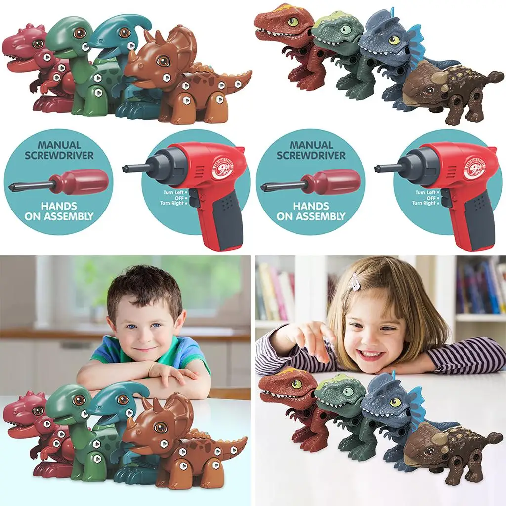  Dinosaur Toys Stem Assembly Dinosaur Disassembly Toy for Christmas Boys