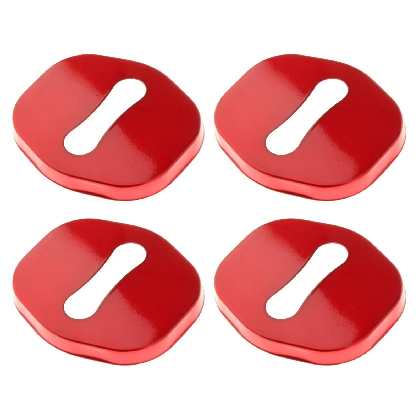4Pcs Stainless Steel Car Door Lock latches Cover Protector Metal Trim Interior for Auto