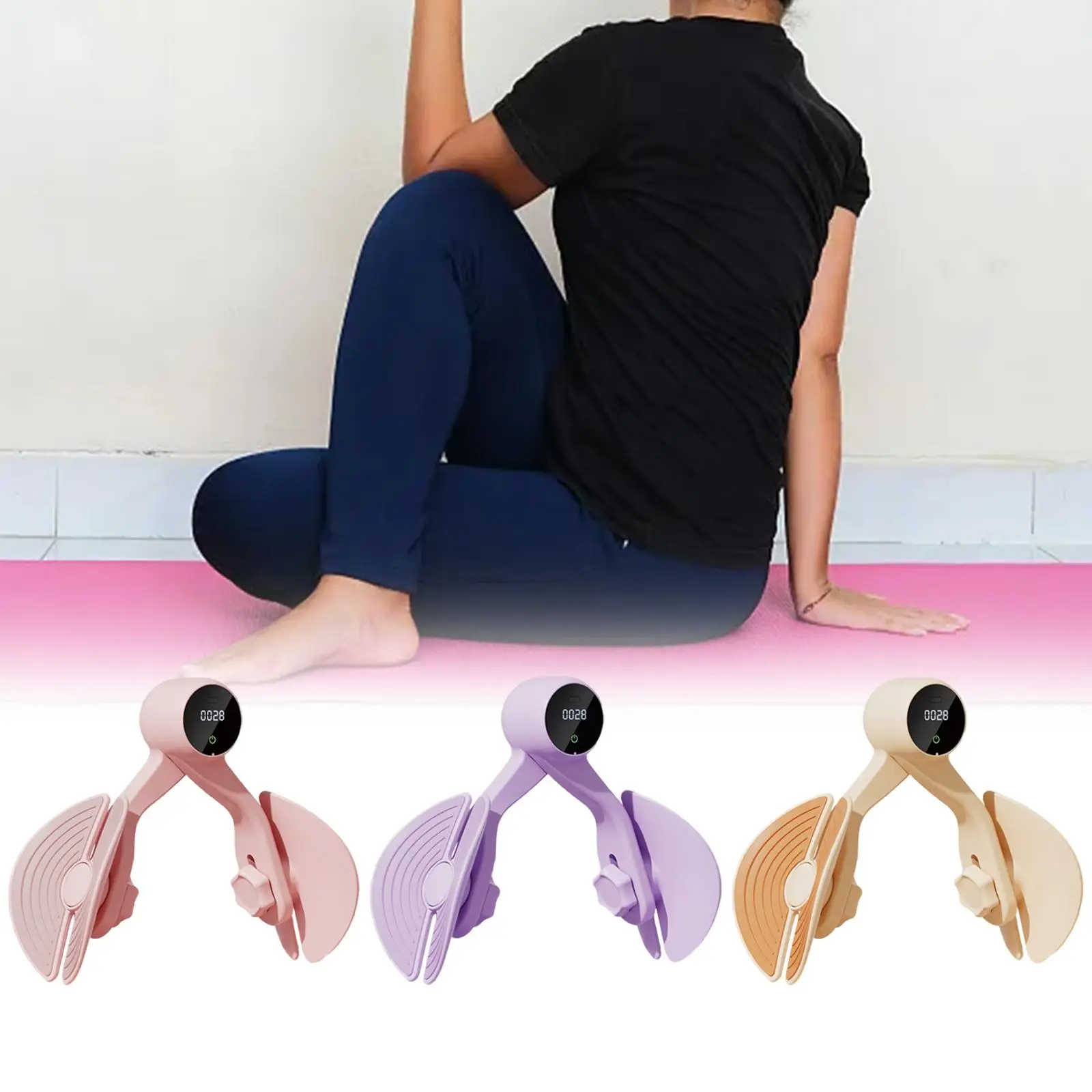 Thigh Exerciser with Counter Pelvis Floor Strengthening Device Fitness Tool Yoga
