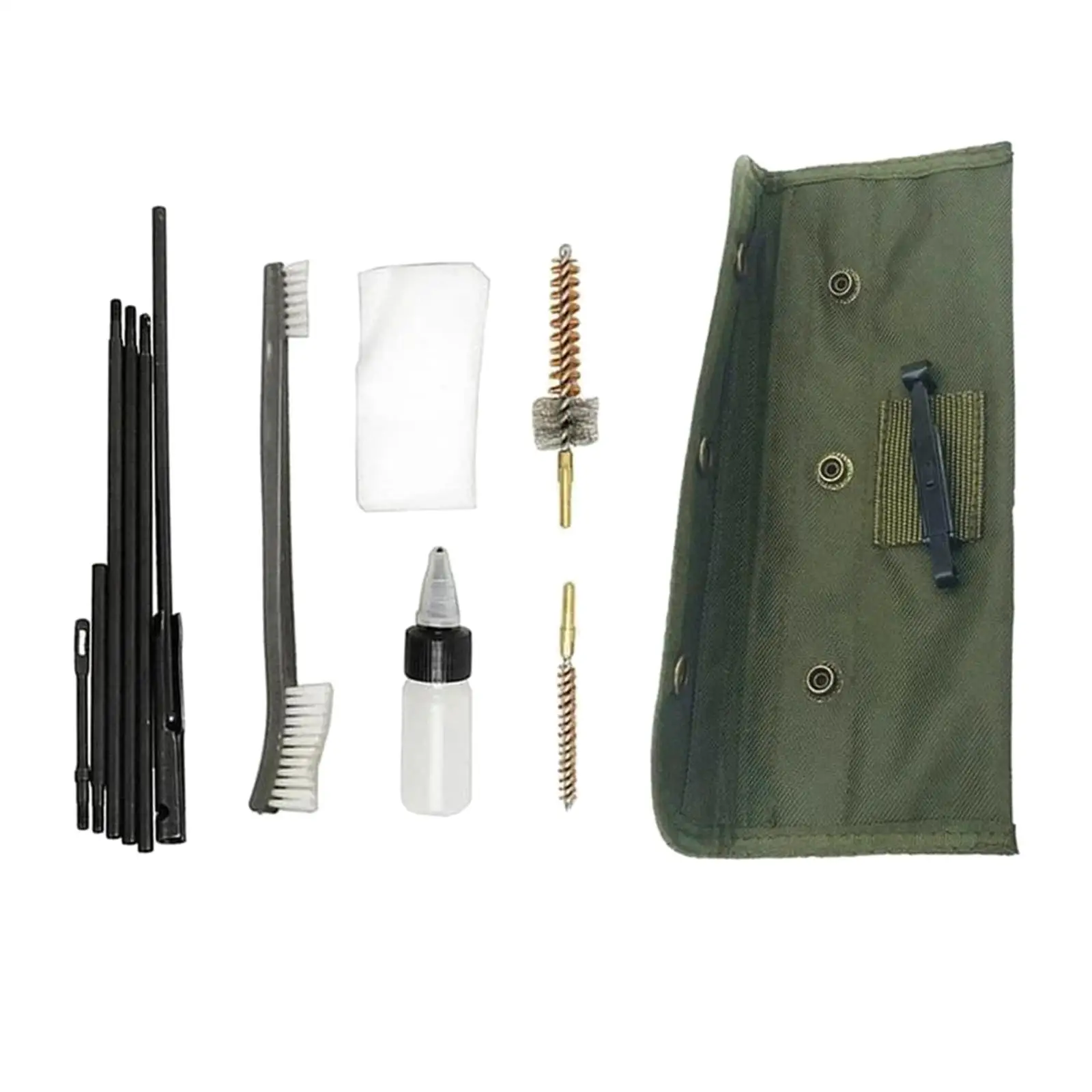 Complete Pipe Tube Cleaning Brush Set with Storage Pouch Lightweight Metal Bore Brush Metal Rods and Brush Multipurpose Portable