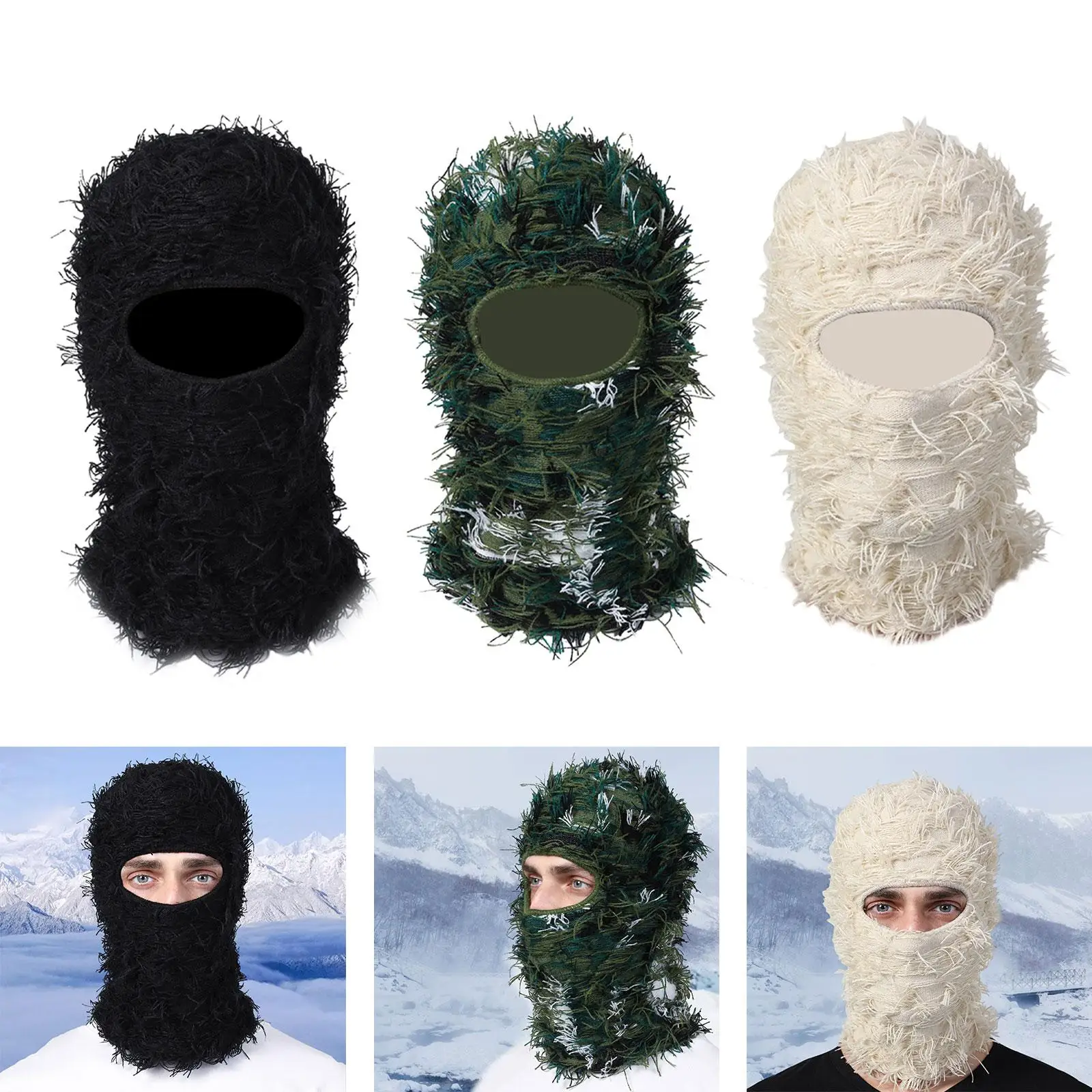 Balaclava Mask Windproof Neck Warmer for Outdoor Snowboarding Motorcycling
