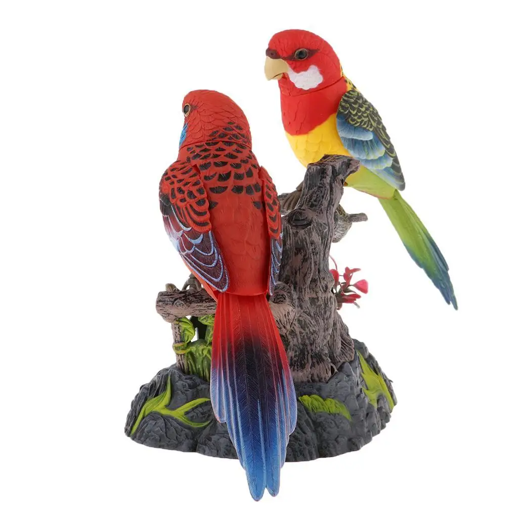 Kids Chirping Dancing Parrots Voice Sound Activated Singing Moving Birds Toy