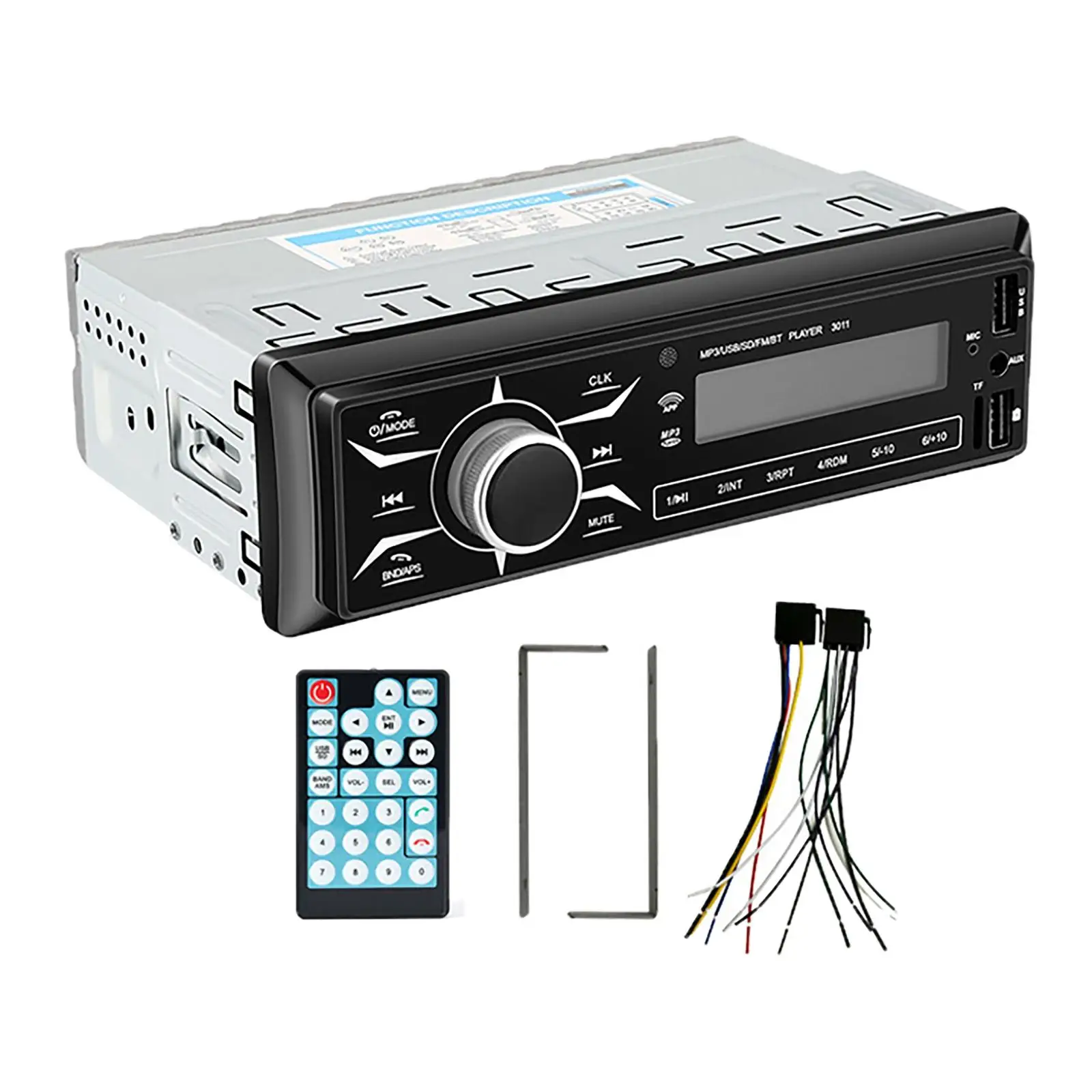 Wireless Bluetooth Car MP3 Player 24V WMA WAV Fla Dual USB Multimedia Handsfree USB Drive Receiver with Remote Control for Truck