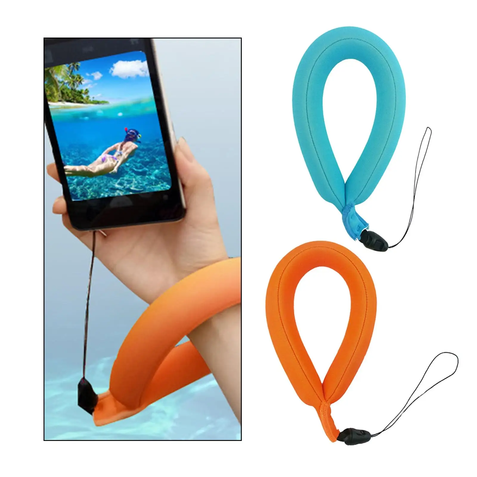 1 piece Waterproof Camera Float Strap Underwater Floating Wrist Strap held grip