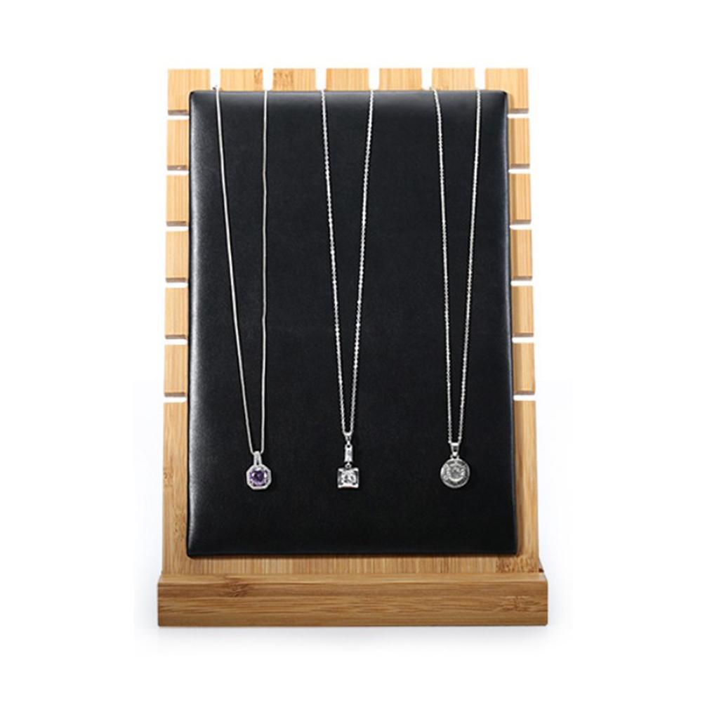 Wooden Jewelry Box Display Stand Rack for Necklace Earring Pendant Chain Holder Display Board Storage Box Jewelry Display Shelf