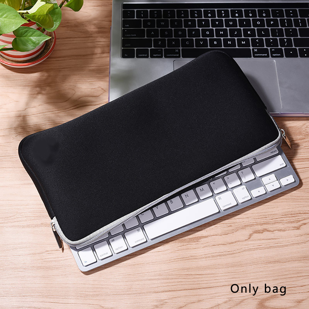 retângulo resistente ao desgaste capa dustproof zíper anti risco para teclado apple