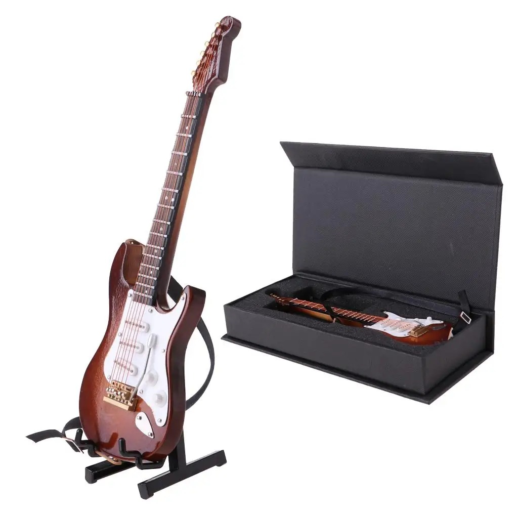 Retro 1/6 Musical Instrument Wooden Guitar For  Dolls House Action Figure Display Accessories