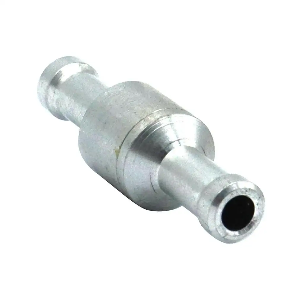  Fuel Non Return One Way Check Valve Aluminium Alloy Silver 5/8mm