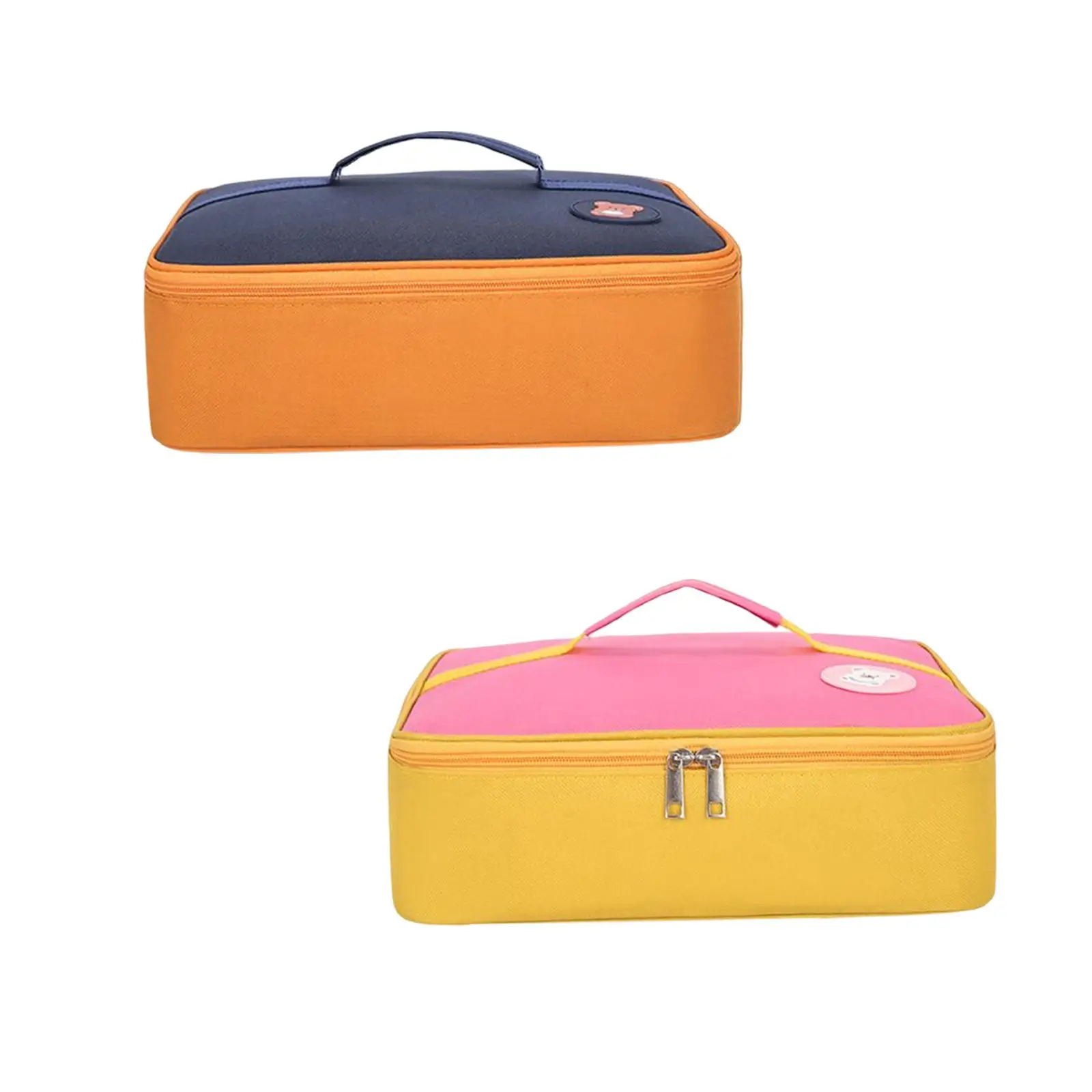 Portable  Thermal Insulated Cooler Bag Exquisite Sewing Smooth Zipper  Food Containers Universal Size Durable