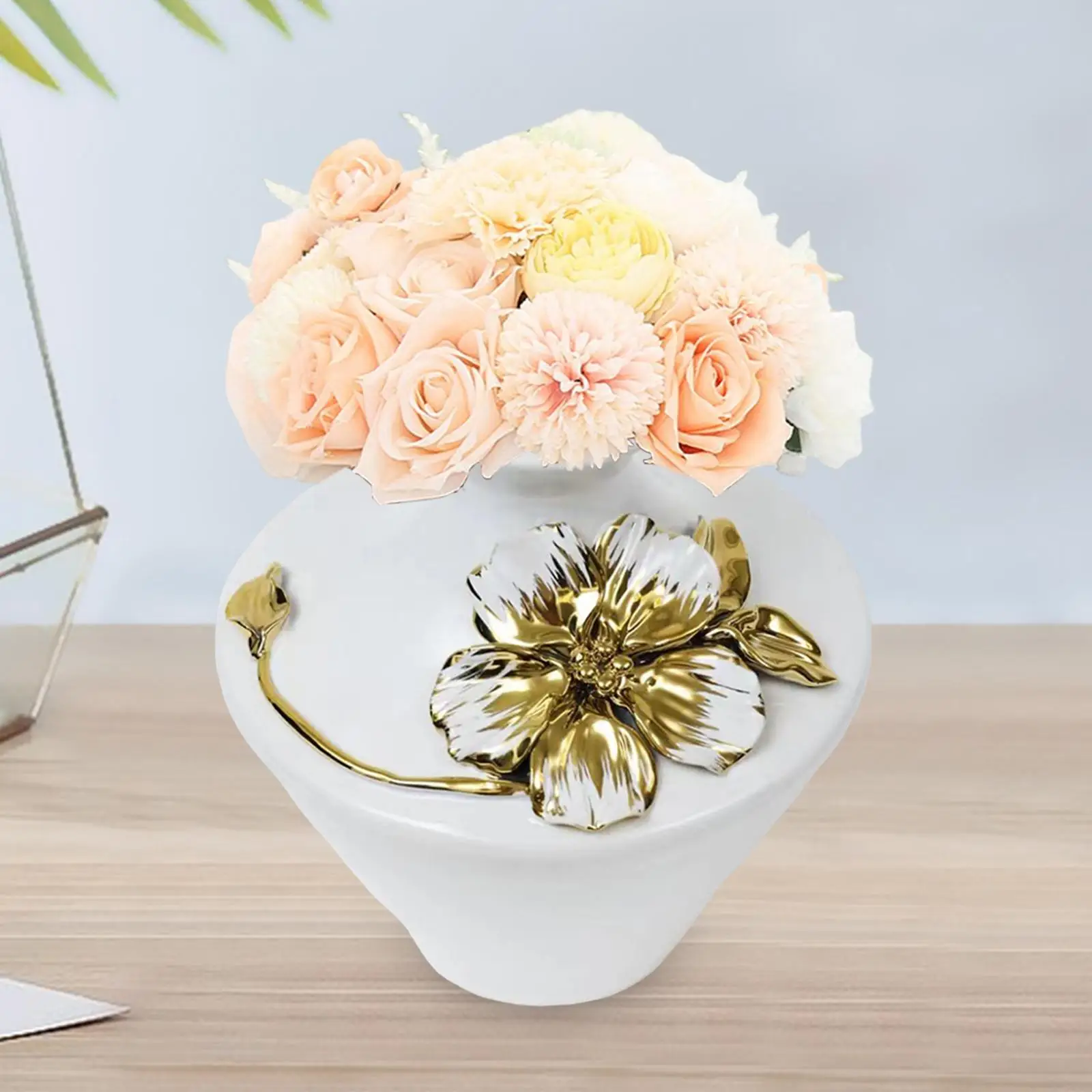 Flower Arrangement Pot Flower Vase Minimalist Decorative Vase for Farmhouse Shelf Table Room Centerpiece Ornaments