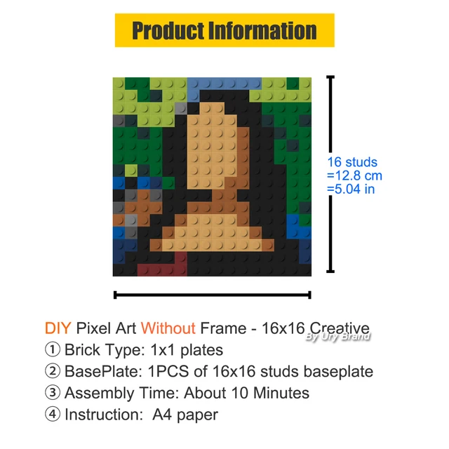 Isometric Pixel Art 32x32 Dots Bricks 1x1 Mini Square Building
