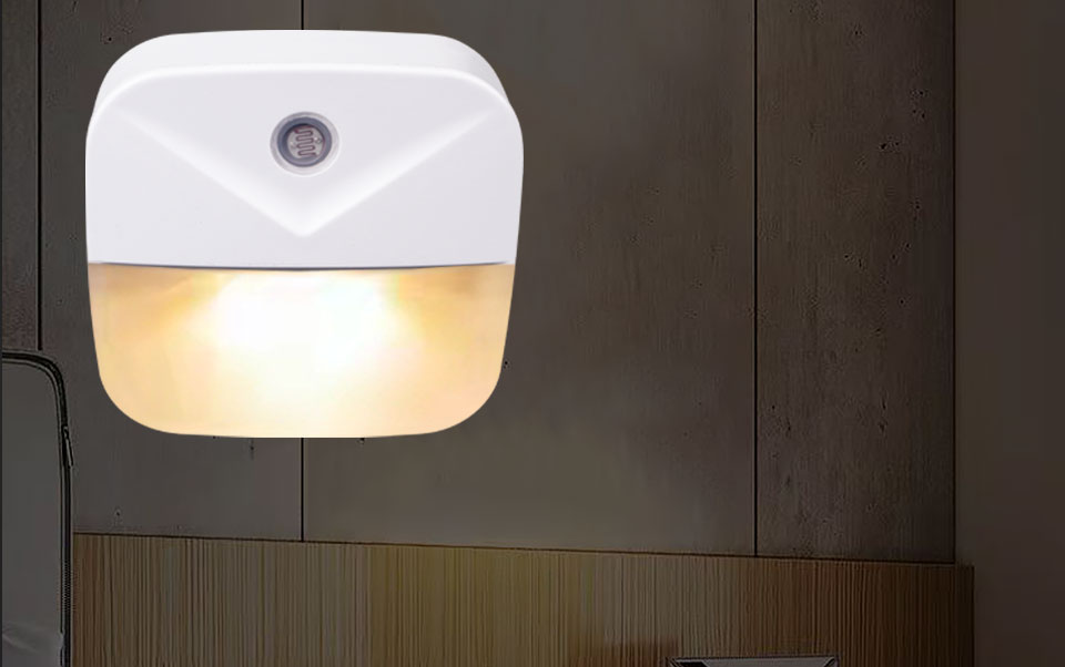 LED Night Light Wireless Light control Sensor Dusk-to-Dawn Night Lights For Baby Kids Bedside Bedroom Corridor Lamp EU US Plug