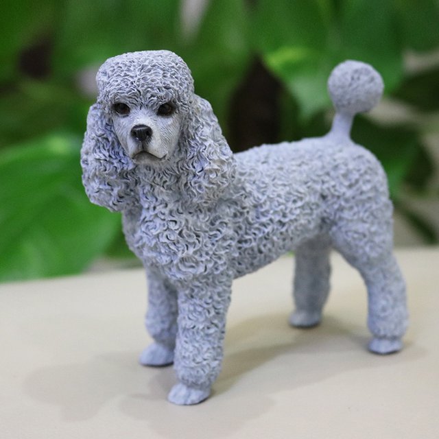 Dog shopping diva poodle good statue Victorian funny home decor unique puppy