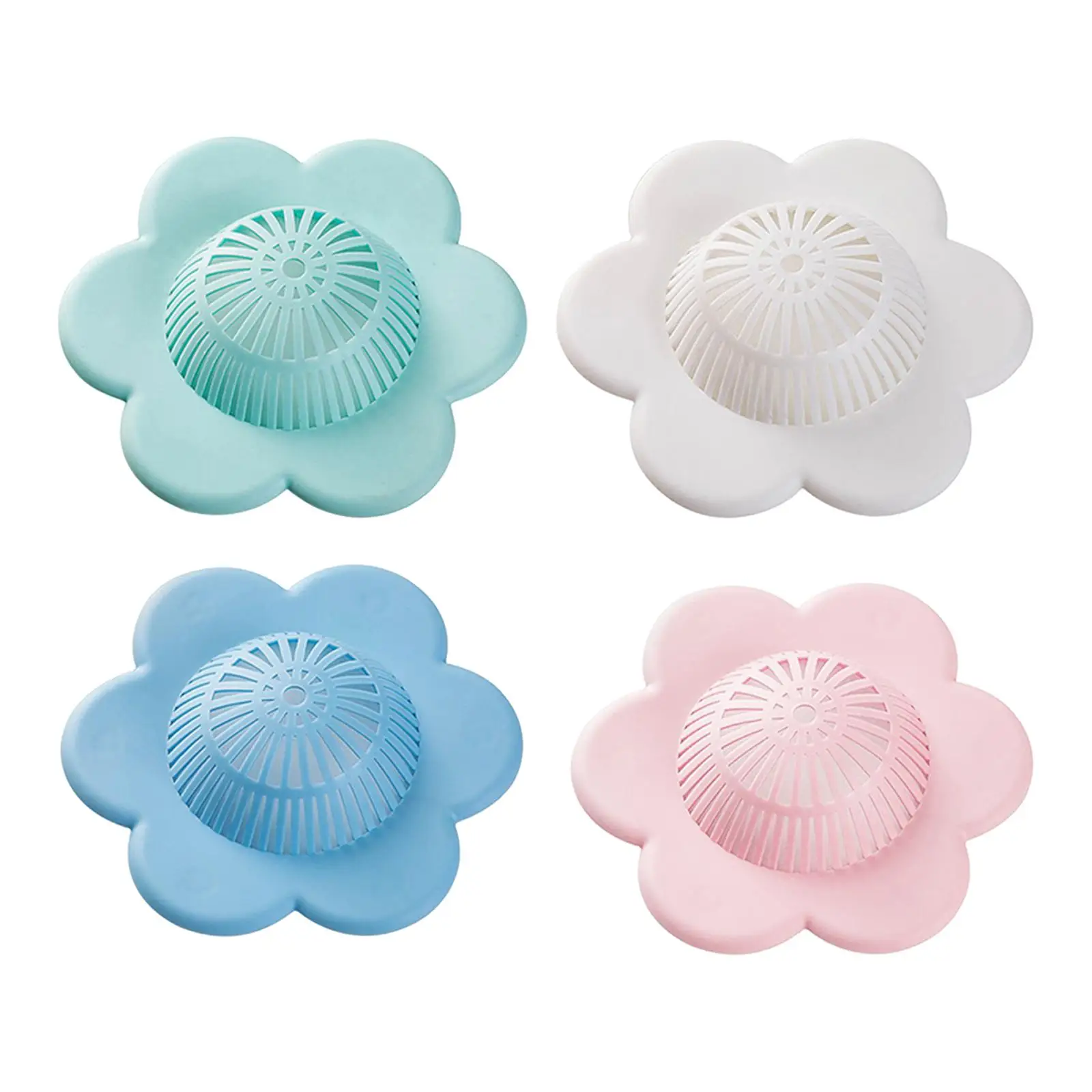 hair stoppers Drainage Shower Drain Protectors with Suction Cup Sink Strainer for Bathtub