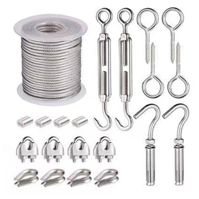 Stainless Steel Suspension Kit  Steel Wire Rope Suspension - Outdoor Light  Wire Rope - Aliexpress