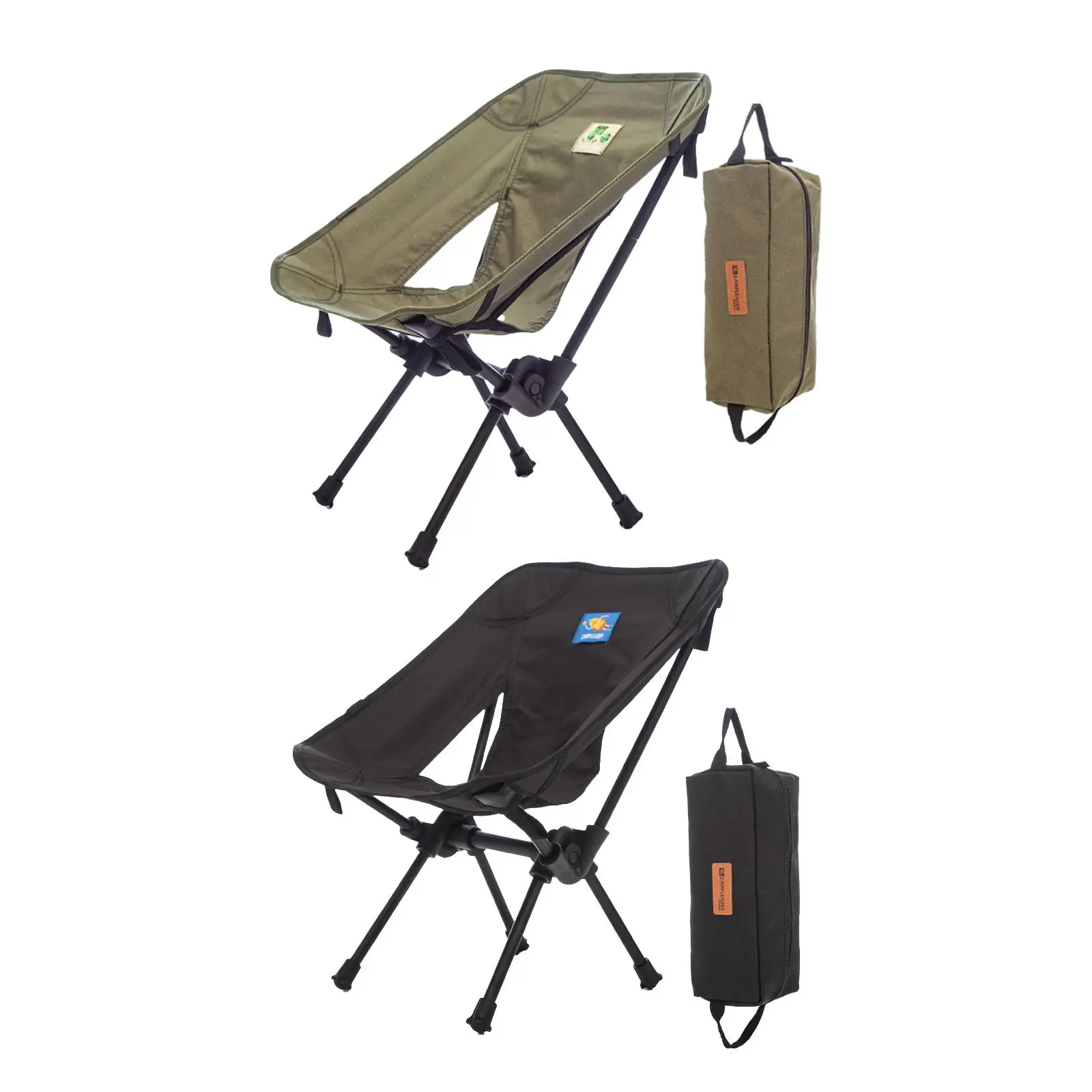 Aluminum Alloy Frame Camping Chair Stool Folding W/Storage Pouch Outdoor Children Seat for Travel Fishing Hiking Beach Barbecue