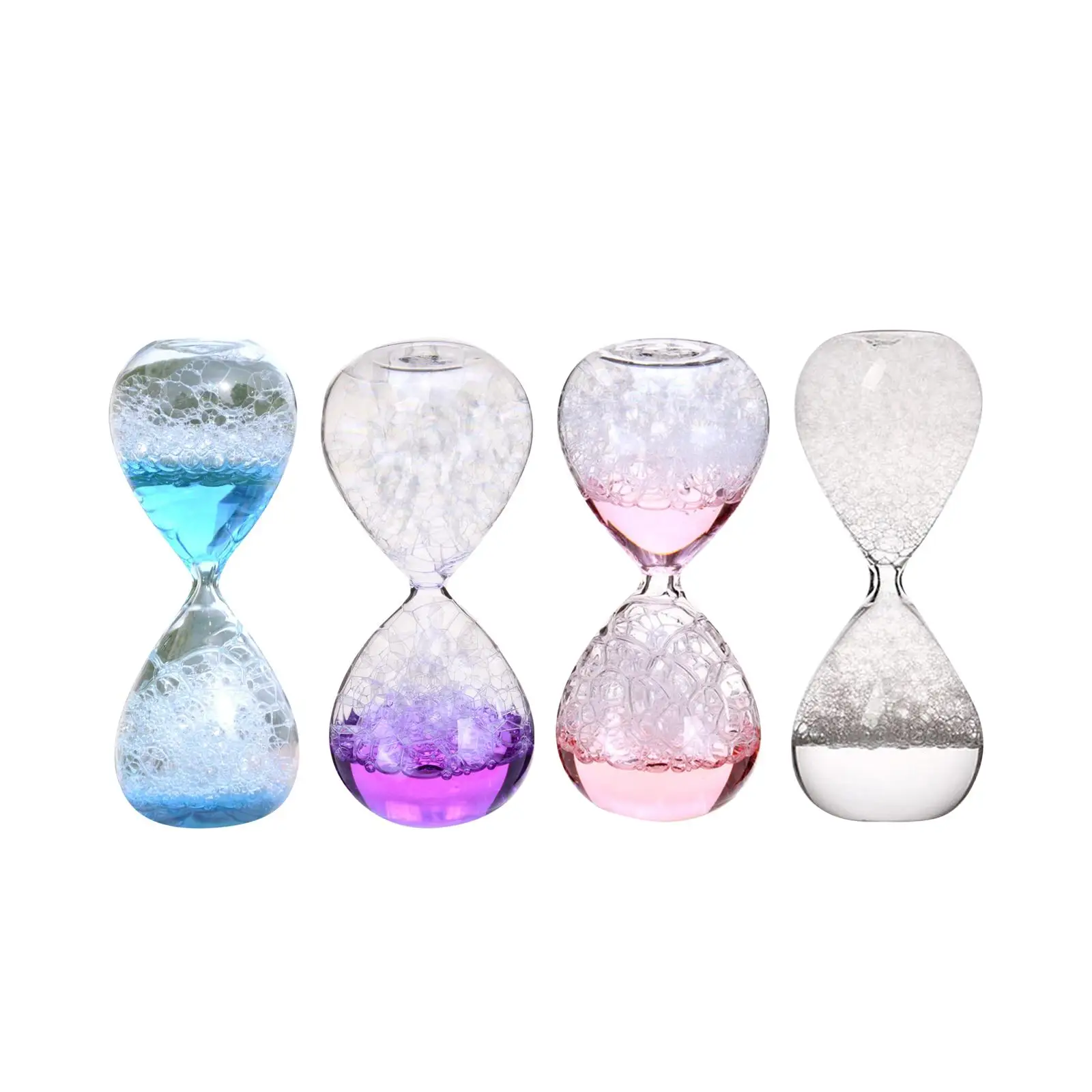 Dream Bubble Hourglass Sand Timer Durable Handmade Glass Liquid Birthday Gifts for Lover Desktop Kids Office Teaching