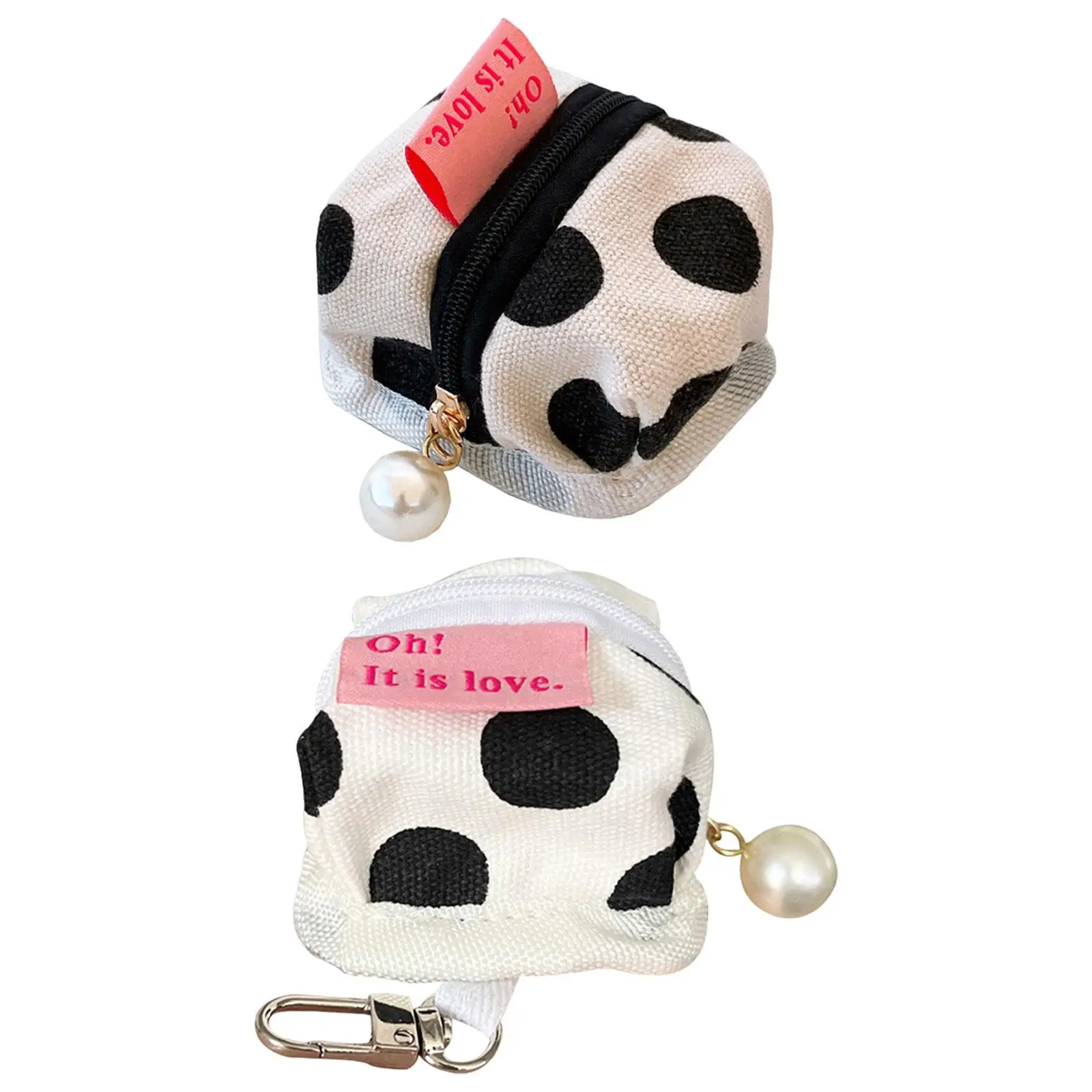 Mini Earphone Storage Bag Earphone Bag Zipper Purse Outdoor Pouch Hunting Mini with Hook Cloth Camping Headphone Storage Case