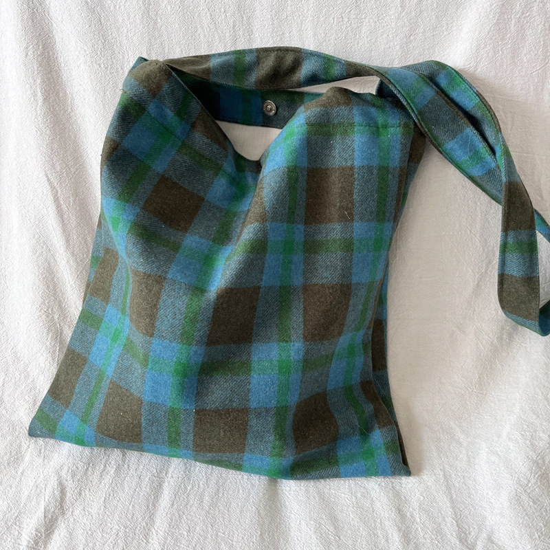 Retro Plaid große Kapazität Frauen Umhängetasche Mode süße lässige Damen Öko Einkaufstaschen einfache Vintage weibliche Tasche Handtasche – Detail 9
