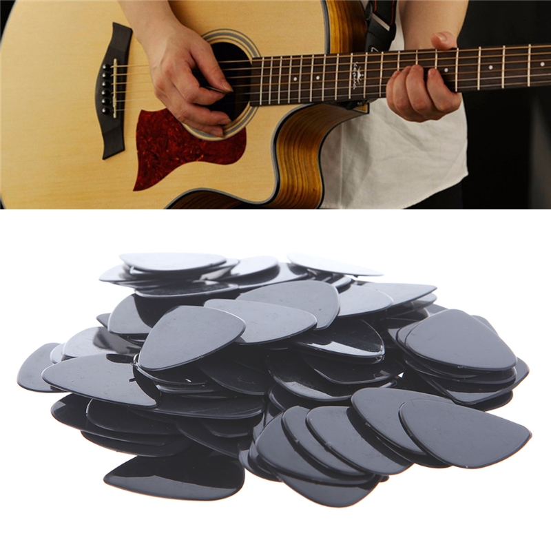 Description Picture 5 of item100 pcs ABS Celluloid Guitar Picks Acoustic Electric Guitarra Bass Nylon Mediator Plectrum Thickness 0.71mm