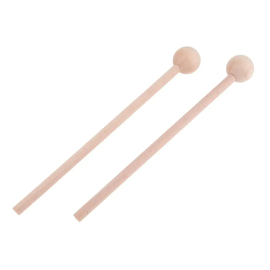 1 Pair Wood Mallets Percussion Stick  Chime, Xylophone, Wood Block, Glockenspiel Accessory