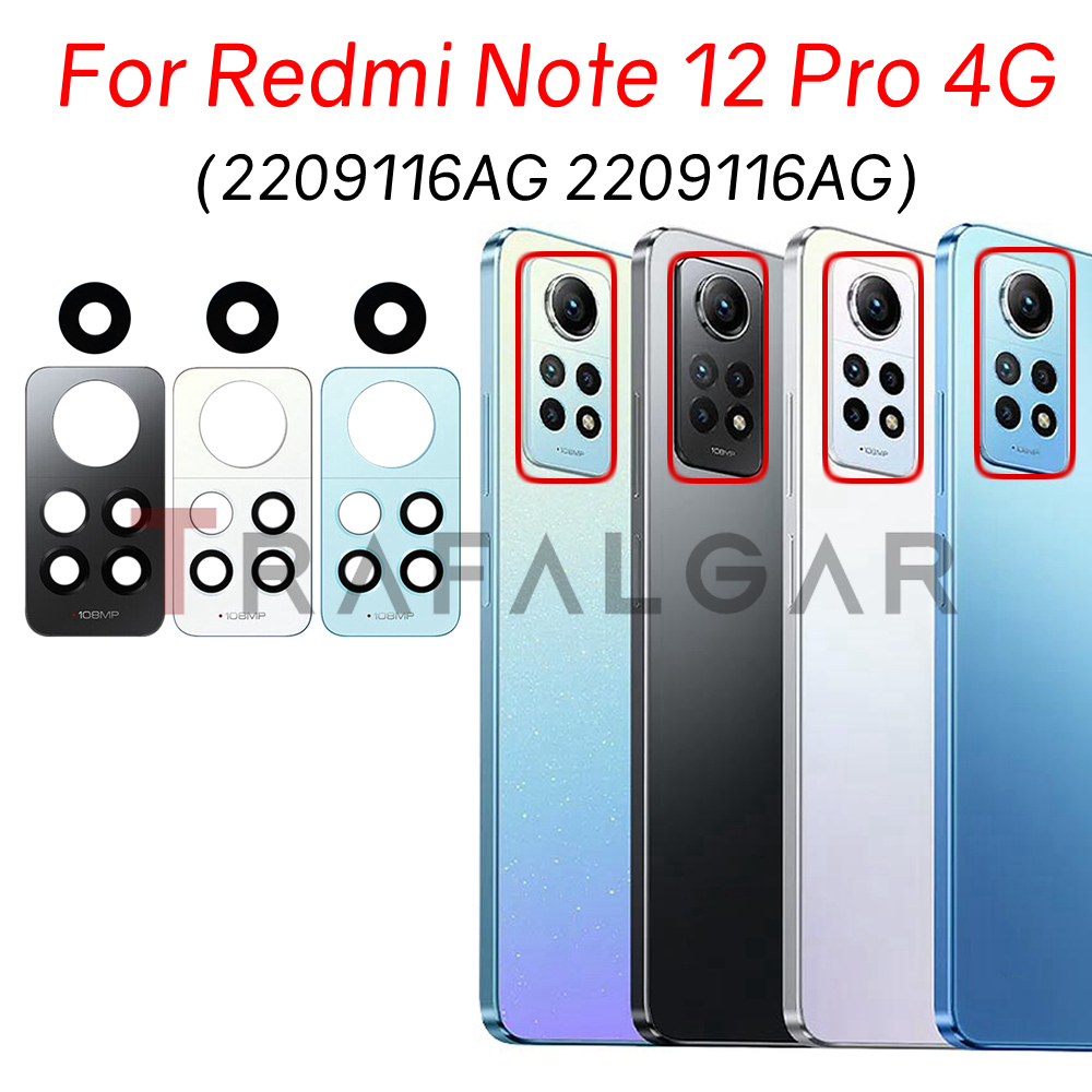 Запасные стекла для задней камеры Xiaomi Redmi Note 12 Pro 4G, Запасные  линзы с клейкой наклейкой, 2209116AG | AliExpress