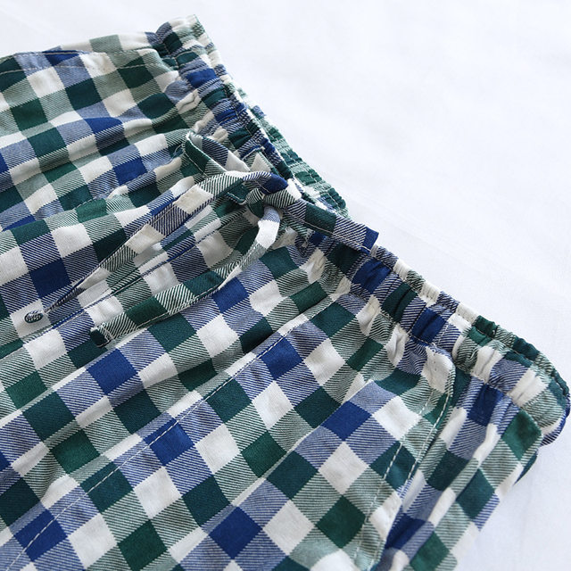 Red Green Plaid Pajama Pants  Women's Cotton Pajama Pants