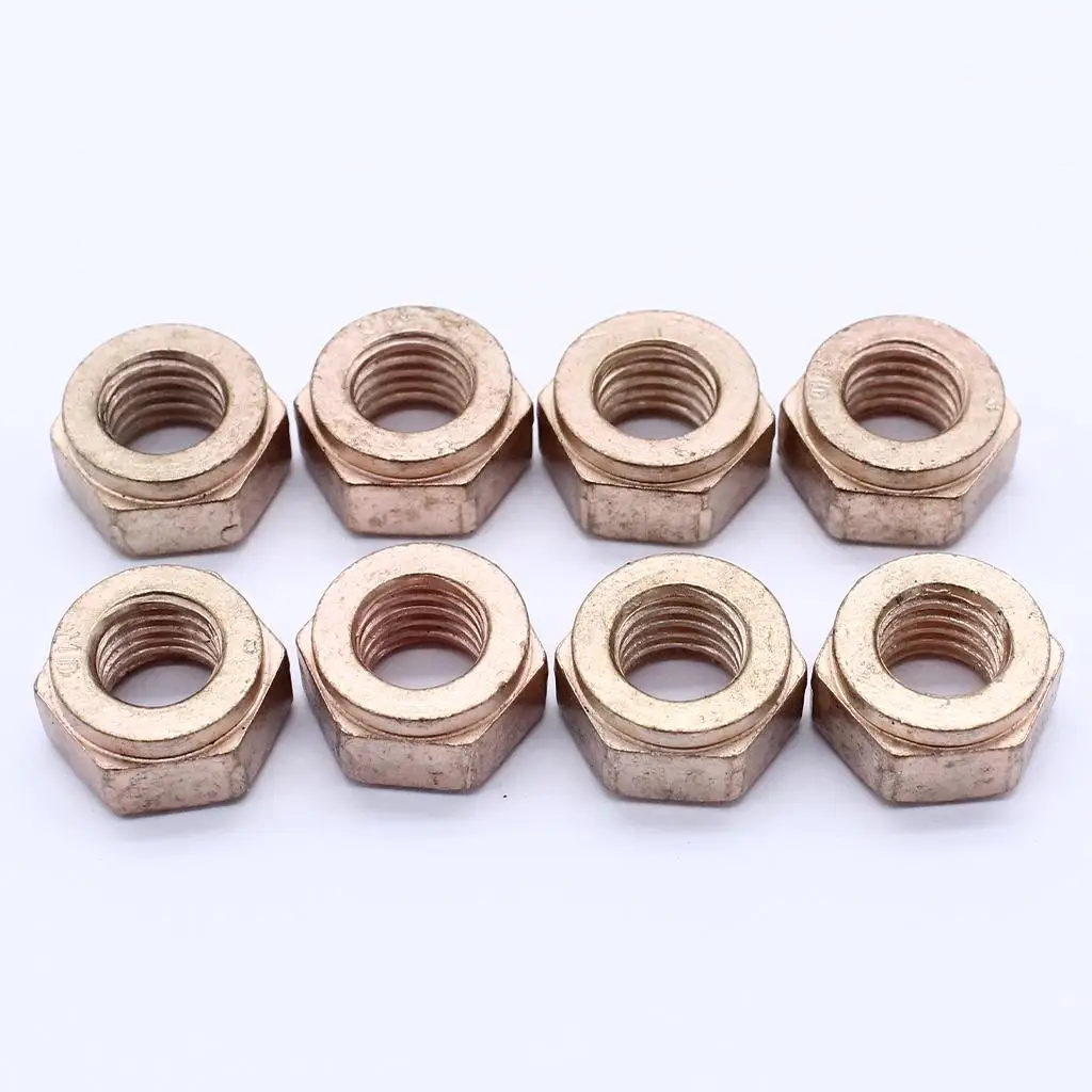 8 Set Exhaust  Studs Nuts 12 Head M8 *30 Metal Hardware kit suitable for 4 - 9 Car 