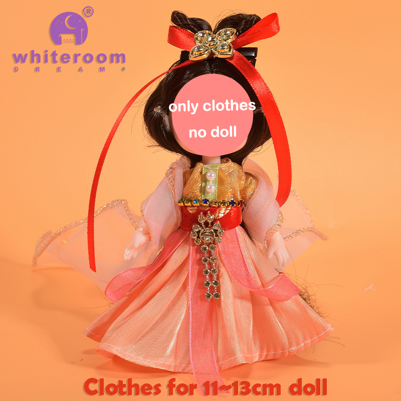 Retro Bjd Doll Accessories Chinese Style Decoration Props Screen Group Fan Flute Guzheng Musical Instrument Childrens Toy Gift