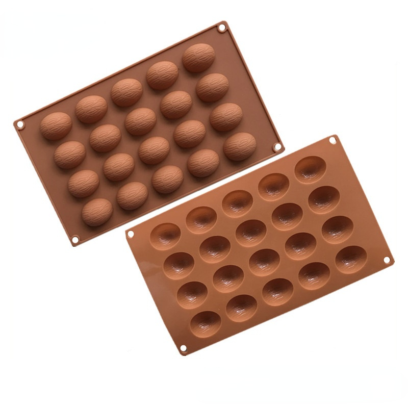 Description Picture 5 of item20 Holes Walnuts Nuts Shape Chocoalte Silicone Mold Fondant Cake  Baking Tools Pudding Cookie Soap Mold