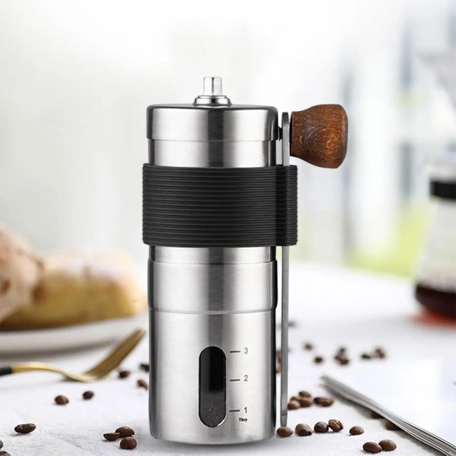 Stainless Steel Manual Coffee Bean Grinder Spice/Nut Grinding Mill Hand Tool
