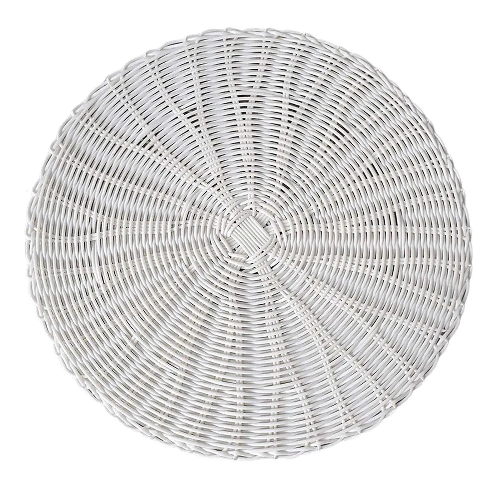 Modern Round Handwoven Tatami Mat Handmade Breathable Tatami Round Pad Cushion Placemats Floor Pillow for Living Room Yoga Party