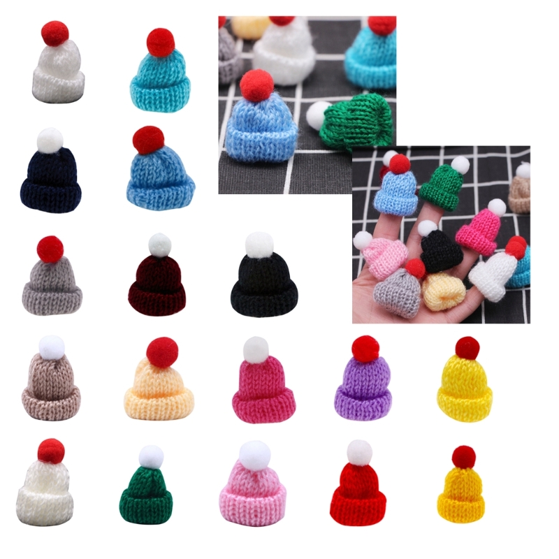 Description Picture 3 of itemAssortment of 10 Mini Knitted Hats Clothing Accessories and Christmas