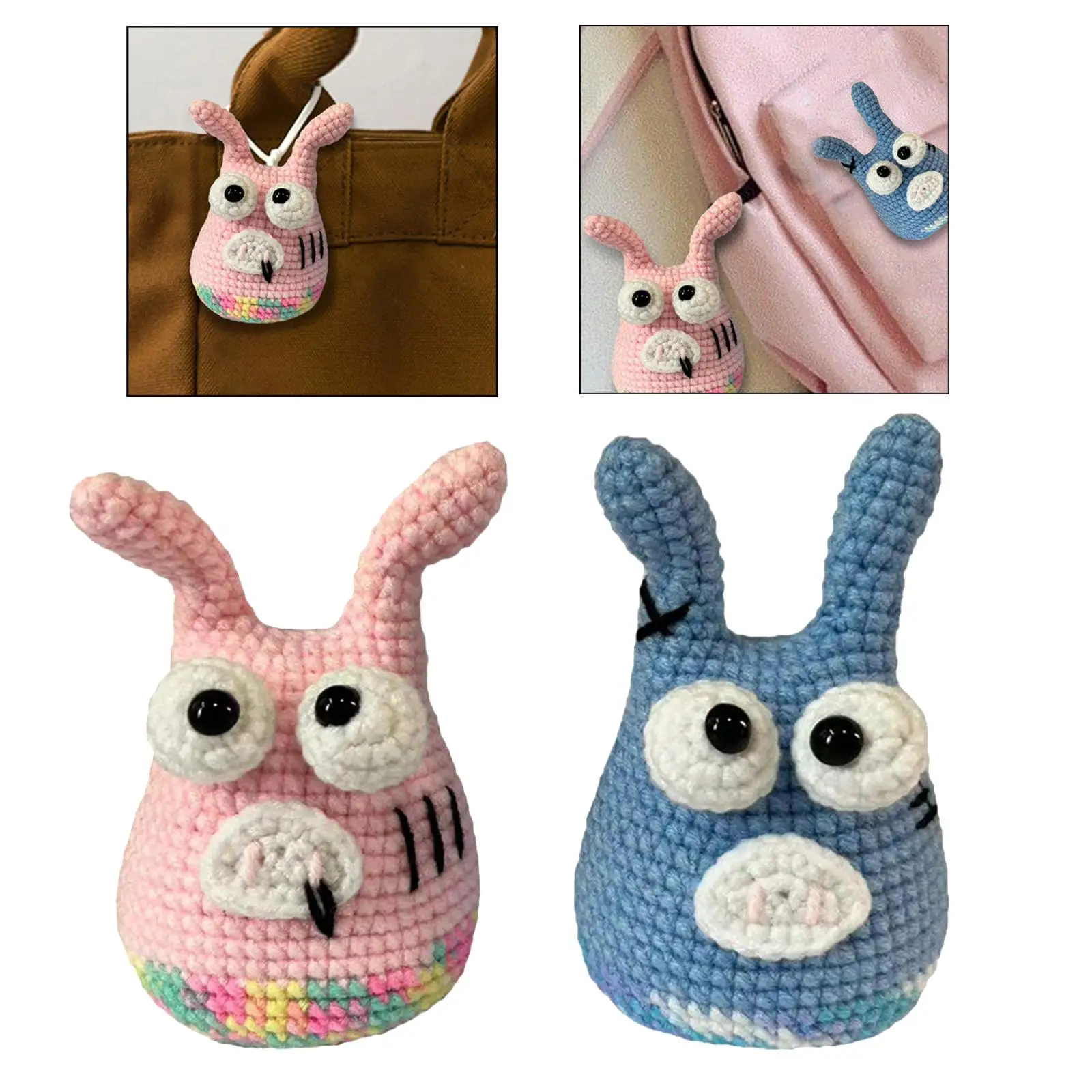 Crochet Animal Kit Crocheting Craft with Crochet Accessories Pig Doll Complete Material Pack for Knitting Lover Kids Adults Gift