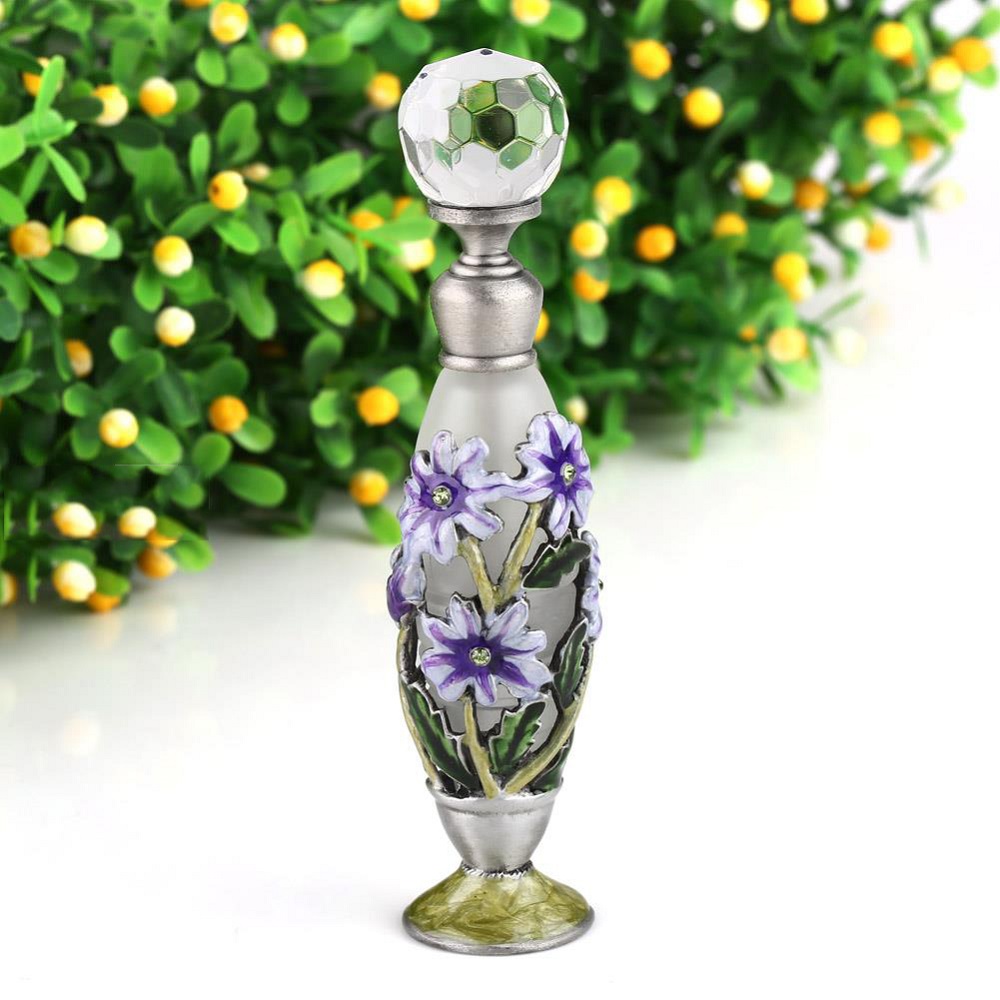 Best of Vintage Perfume Metal Flower Empty Bottle Refillable Wedding Decor 7ml Essential Oil Dropper Portable Bottle Decoration Gifts Reviews & Tips